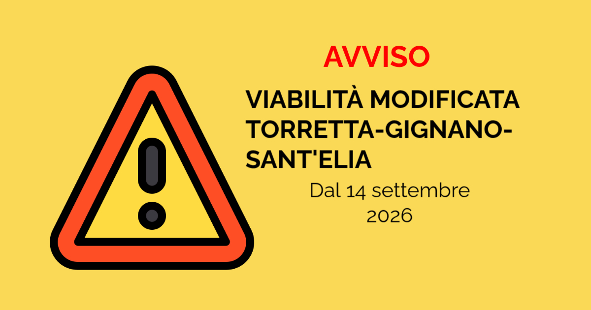 Nuova viabilità per il polo scolastico Torretta-Gignano-Sant'Elia